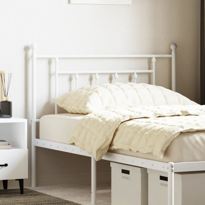 vidaXL fehér fém fejtámla 107 cm