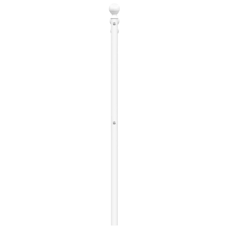 vidaXL fehér fém fejtámla 135 cm