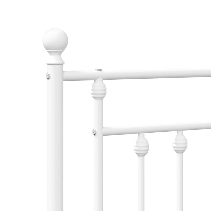 vidaXL fehér fém fejtámla 135 cm