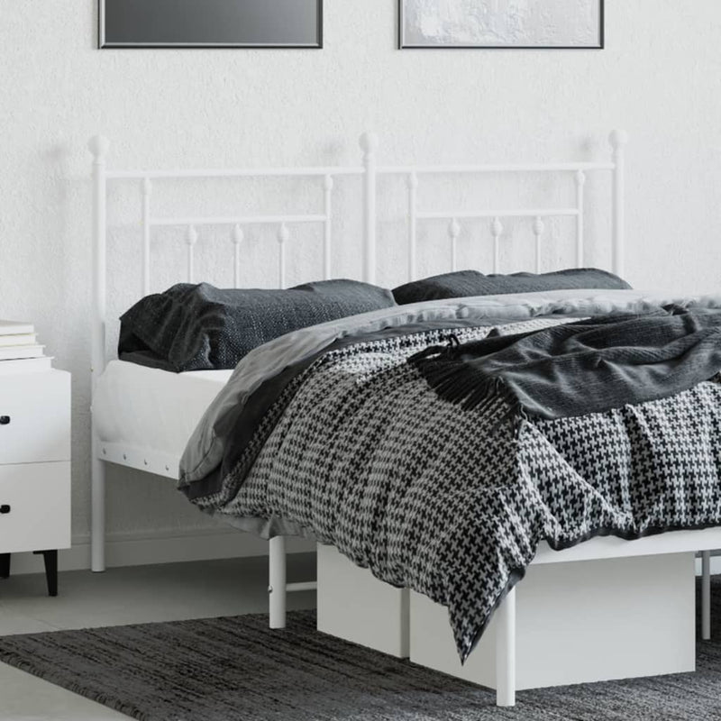 vidaXL fehér fém fejtámla 140 cm
