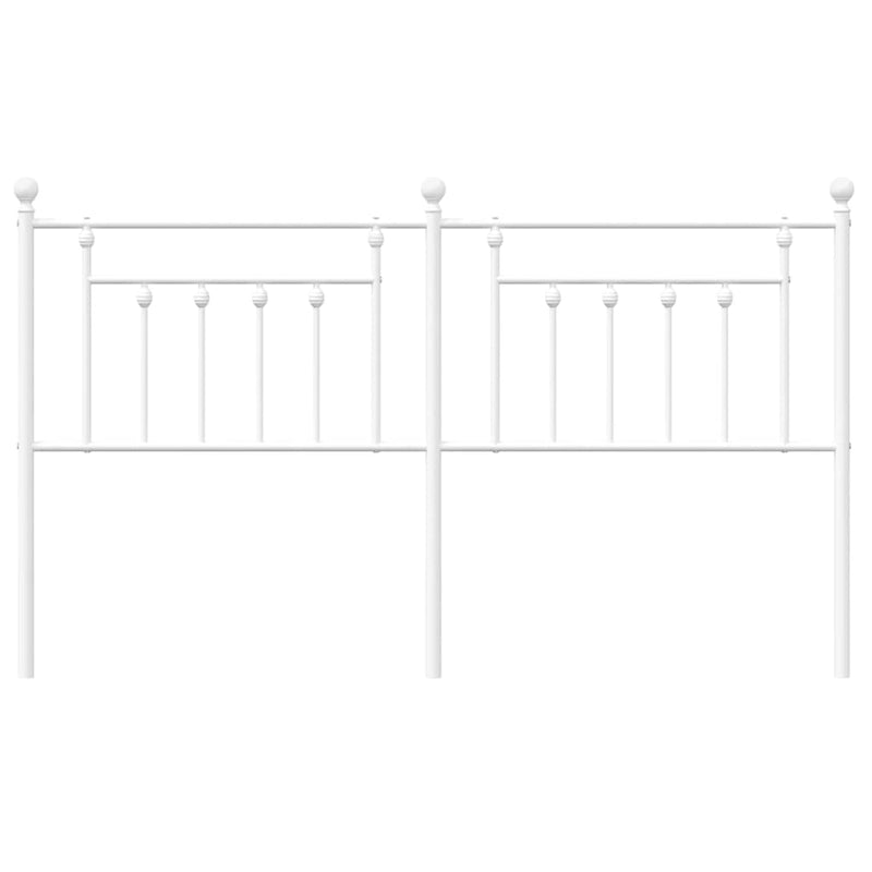 vidaXL fehér fém fejtámla 160 cm