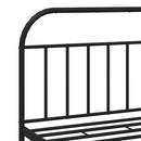 vidaXL fekete fém ágykeret fejtámlával 183 x 213 cm