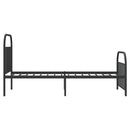 vidaXL fekete fém ágykeret fej- és lábtámlával 107 x 203 cm
