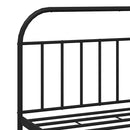 vidaXL fekete fém ágykeret fej- és lábtámlával 183 x 213 cm