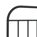 vidaXL fekete fém csere fejtámla 107 cm