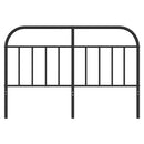 vidaXL fekete fém csere fejtámla 135 cm