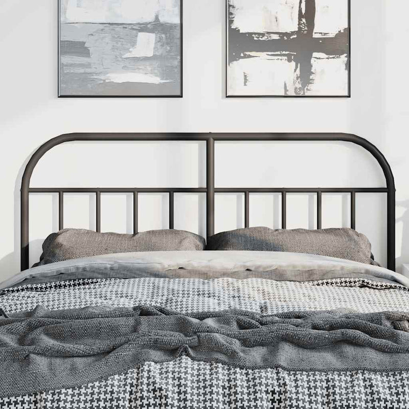 vidaXL fekete fém fejtámla 150 cm