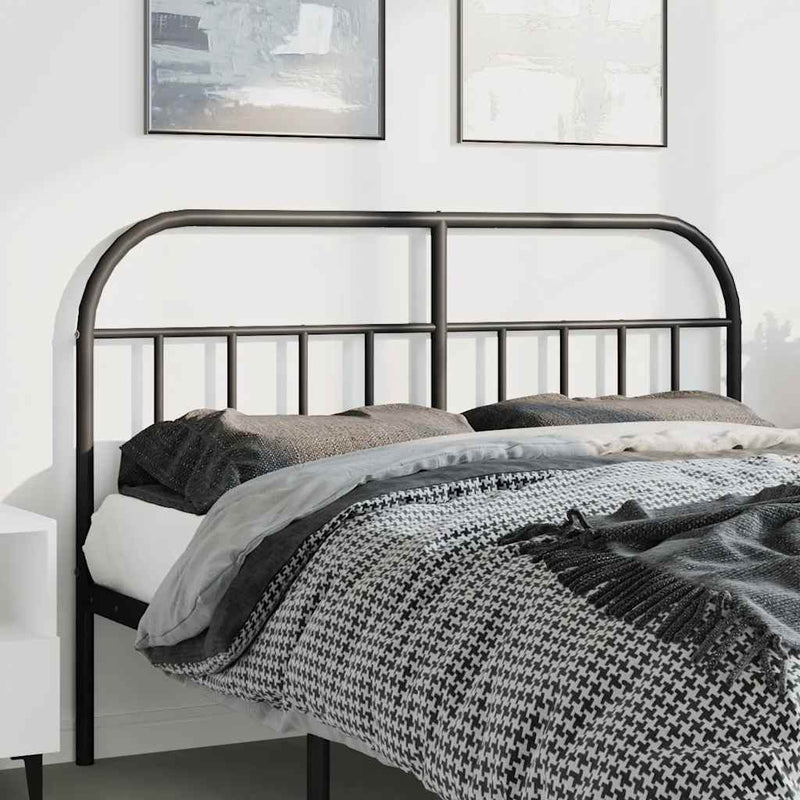 vidaXL fekete fém fejtámla 150 cm