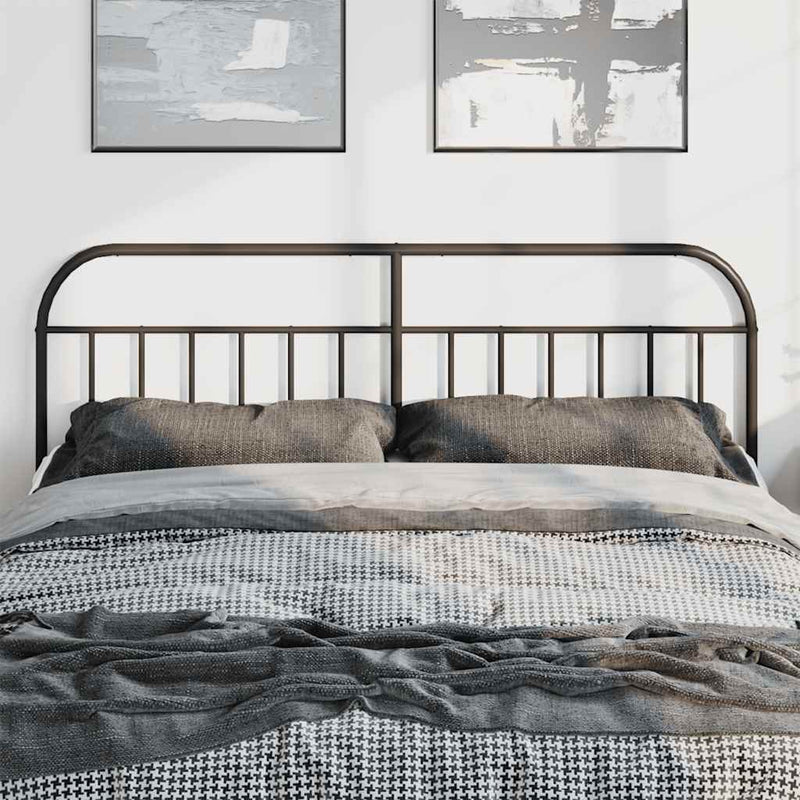 vidaXL fekete fém fejtámla 180 cm