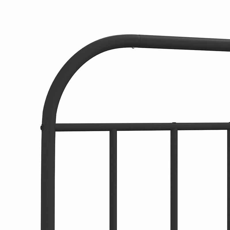 vidaXL fekete fém fejtámla 180 cm