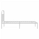 vidaXL fehér fém ágykeret fejtámlával 90x200 cm