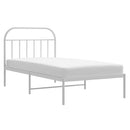 vidaXL fehér fém ágykeret fejtámlával 107x203 cm
