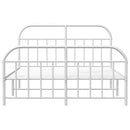 vidaXL fehér fém ágykeret fej- és lábtámlával 150x200 cm