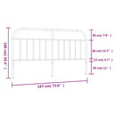 vidaXL fehér fém csere fejtámla 180 cm