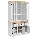 vidaXL Corona fehér tömör mexikói fenyő magasszekrény 112x43x196 cm