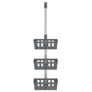 vidaXL alumínium zuhanyakasztó polc 30 x 15 x (67-105) cm