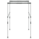 vidaXL alumínium szárító 83 x (50-55) x (40-85) cm
