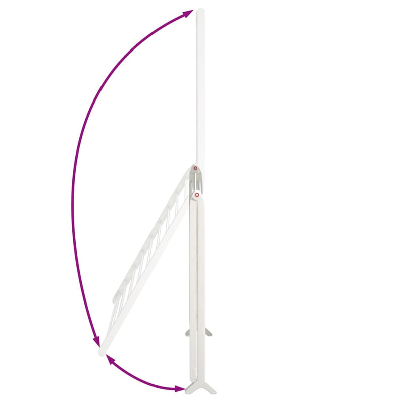 vidaXL alumínium kihúzható ruhaszárító kádhoz 53-90 cm