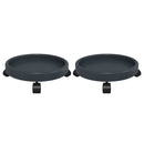 vidaXL 2 db szürke kerekes virágtartó átmérő 34 cm 35 kg