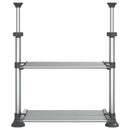 vidaXL alumínium konyhapolc 50 x 25 x (50-70) cm