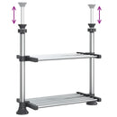 vidaXL alumínium konyhapolc 50 x 25 x (50-70) cm