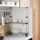 vidaXL alumínium konyhapolc 50 x 25 x (50-70) cm