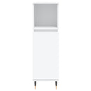 vidaXL 3 részes fehér szerelt fa fürdőszobaszekrény-szett