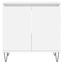 vidaXL 3 részes fehér szerelt fa fürdőszobaszekrény-szett