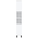 vidaXL 3 részes fehér szerelt fa fürdőszobaszekrény-szett