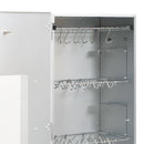 vidaXL horganyzott acél BBQ füstölőkemence faaprítékkal 44,5x29x110 cm