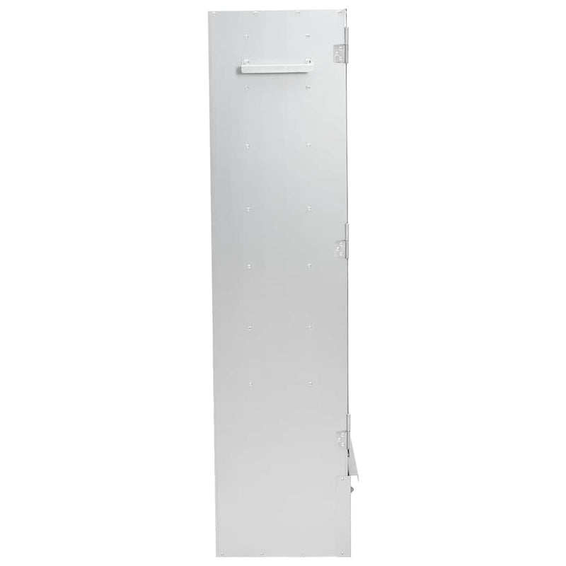 vidaXL horganyzott acél BBQ füstölőkemence faaprítékkal 44,5x29x110 cm