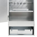 vidaXL horganyzott acél BBQ füstölőkemence faaprítékkal 44,5x29x110 cm