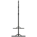 vidaXL fekete acél háttérállvány 254x243 cm