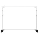 vidaXL fekete acél háttérállvány 305x243 cm