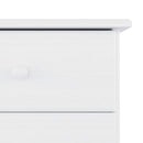 vidaXL ALTA fehér tömör fenyőfa tálalószekrény 77 x 35 x 188 cm