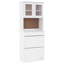 vidaXL ALTA fehér tömör fenyőfa tálalószekrény 77 x 35 x 188 cm