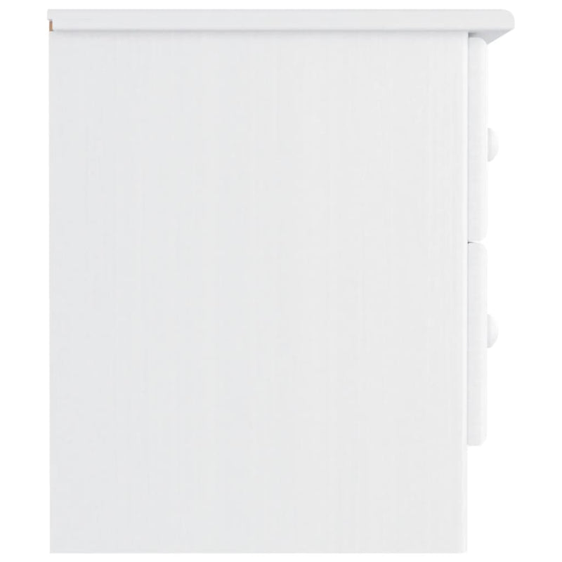 vidaXL ALTA fehér tömör fenyőfa éjjeliszekrény 41x35x41 cm