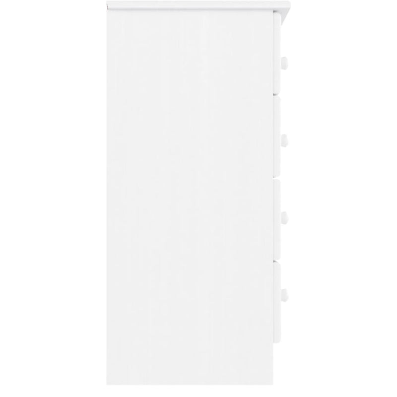 vidaXL ALTA fehér tömör fenyőfa komód 77x35x73 cm