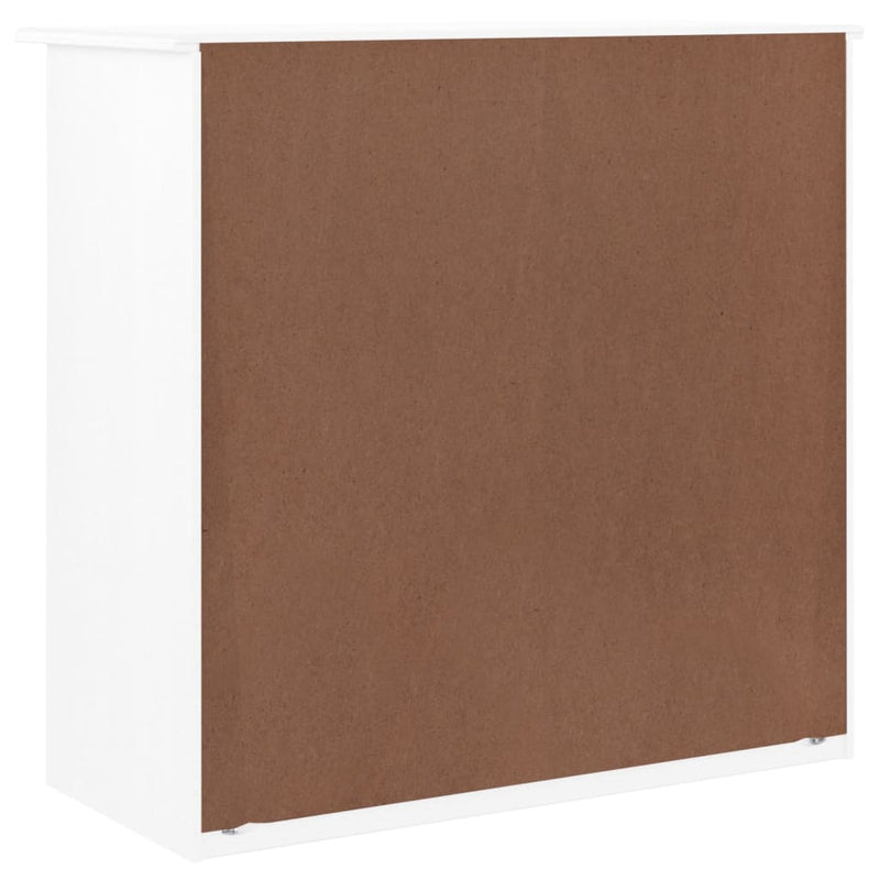 vidaXL ALTA fehér tömör fenyőfa komód 77x35x73 cm