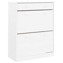 vidaXL ALTA fehér tömör fenyőfa cipőszekrény 77x35x96 cm