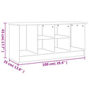 vidaXL ALTA fehér tömör fenyőfa cipőszekrény 100x35x45 cm