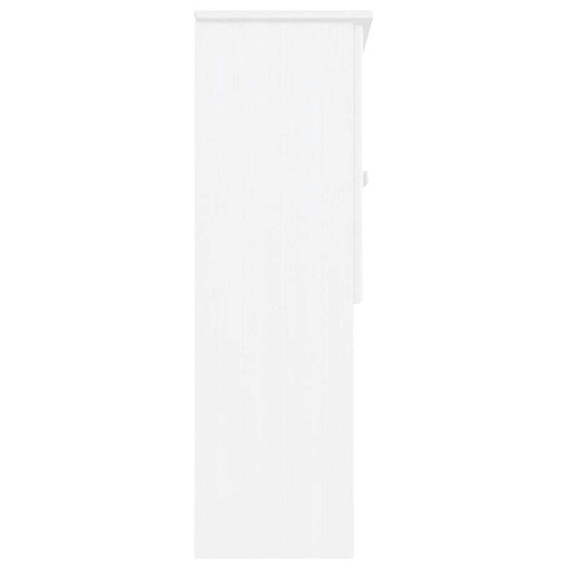 vidaXL ALTA fehér tömör fenyőfa komód felső 77x30x92 cm