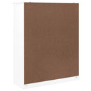 vidaXL ALTA fehér tömör fenyőfa komód felső 77x30x92 cm