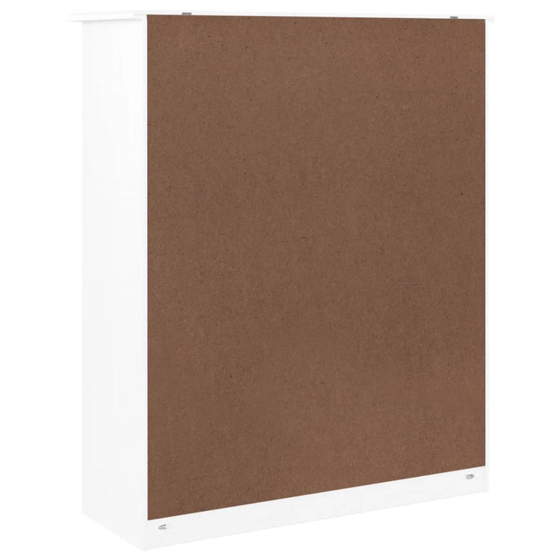 vidaXL ALTA fehér tömör fenyőfa komód felső 77x30x92 cm