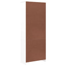 vidaXL ALTA fehér tömör fenyőfa üvegvitrin 77x35x186,5 cm