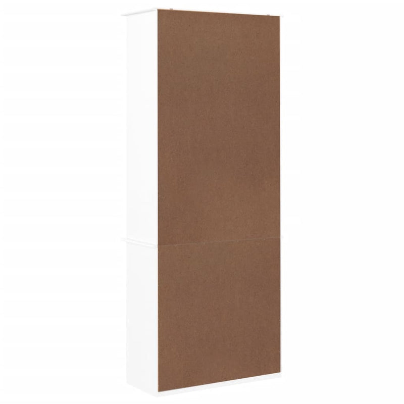 vidaXL ALTA fehér tömör fenyőfa fiókos könyvszekrény 77x35x186,5 cm