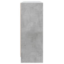 vidaXL betonszürke szerelt fa tálalószekrény 91x28x75 cm