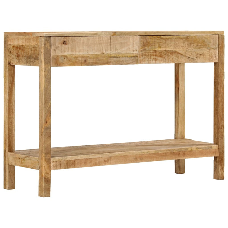 vidaXL tömör mangófa tálalóasztal 2 fiókkal 110 x 35 x 75 cm