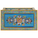 vidaXL türkiz tömör mangófa tálalószekrény 55 x 30 x 76 cm
