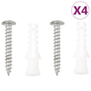 vidaXL 4 db fekete acél függő kaspótartó kaspóval